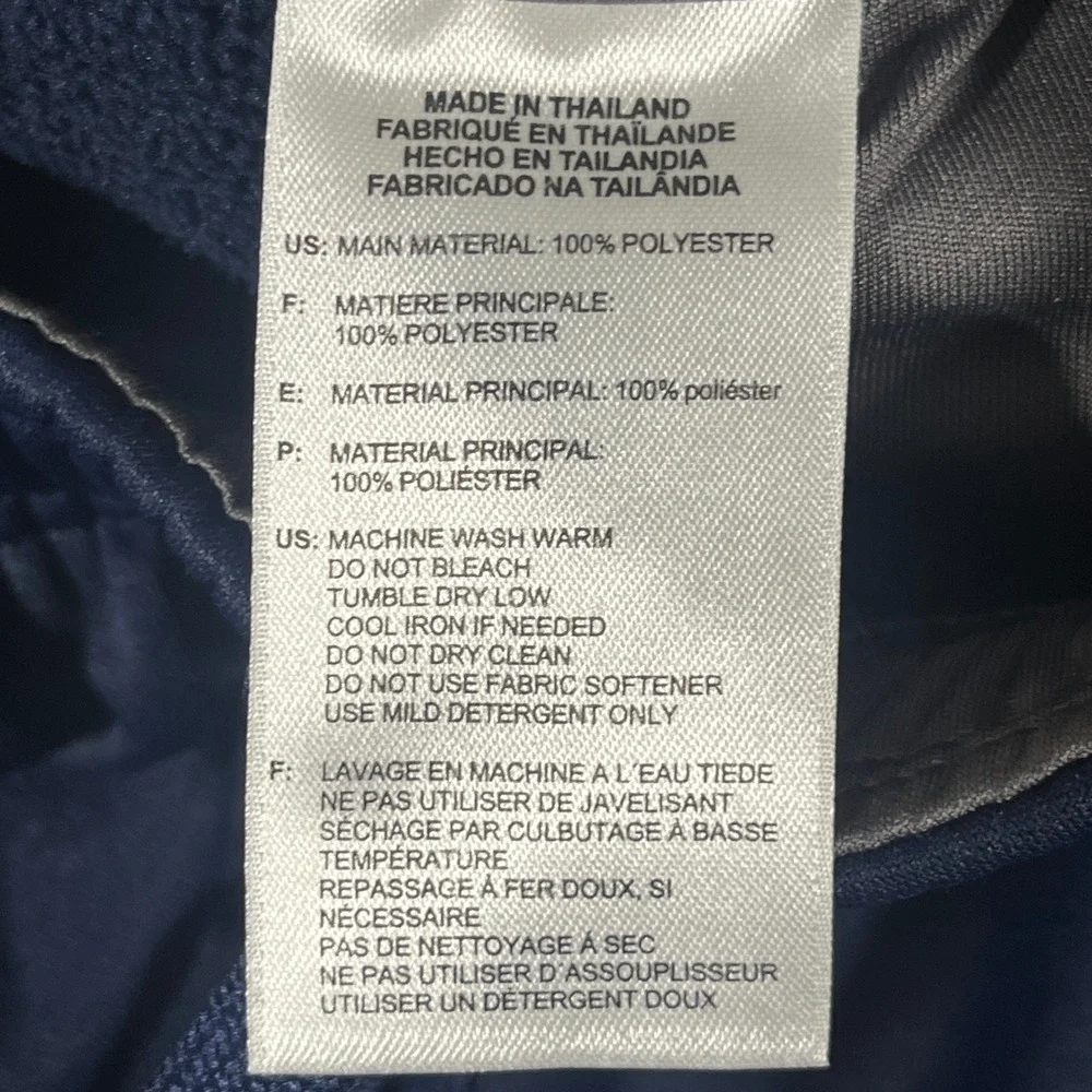 Adidas‎ Climawarm Mens XL Navy Blue Grey 3-Stripes Fleece Lined Track Pants